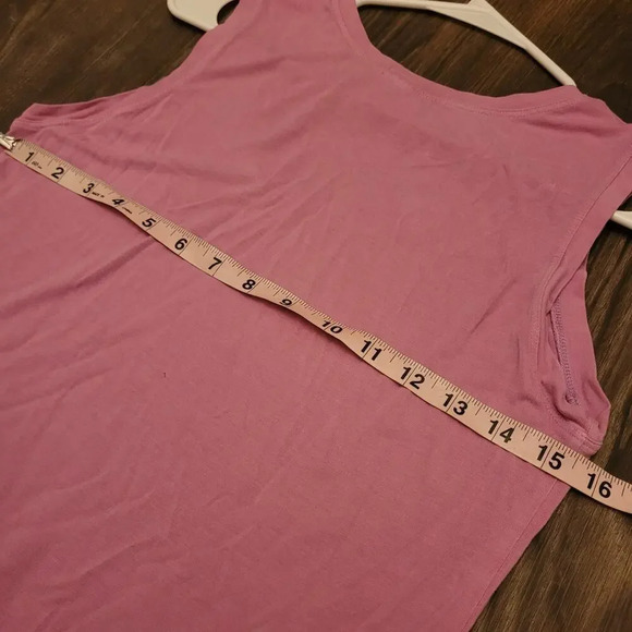 Fresh Produce Womens Tank Top Size S Pink Solid Rayon Sleeveless Round Neck - Picture 5 of 7